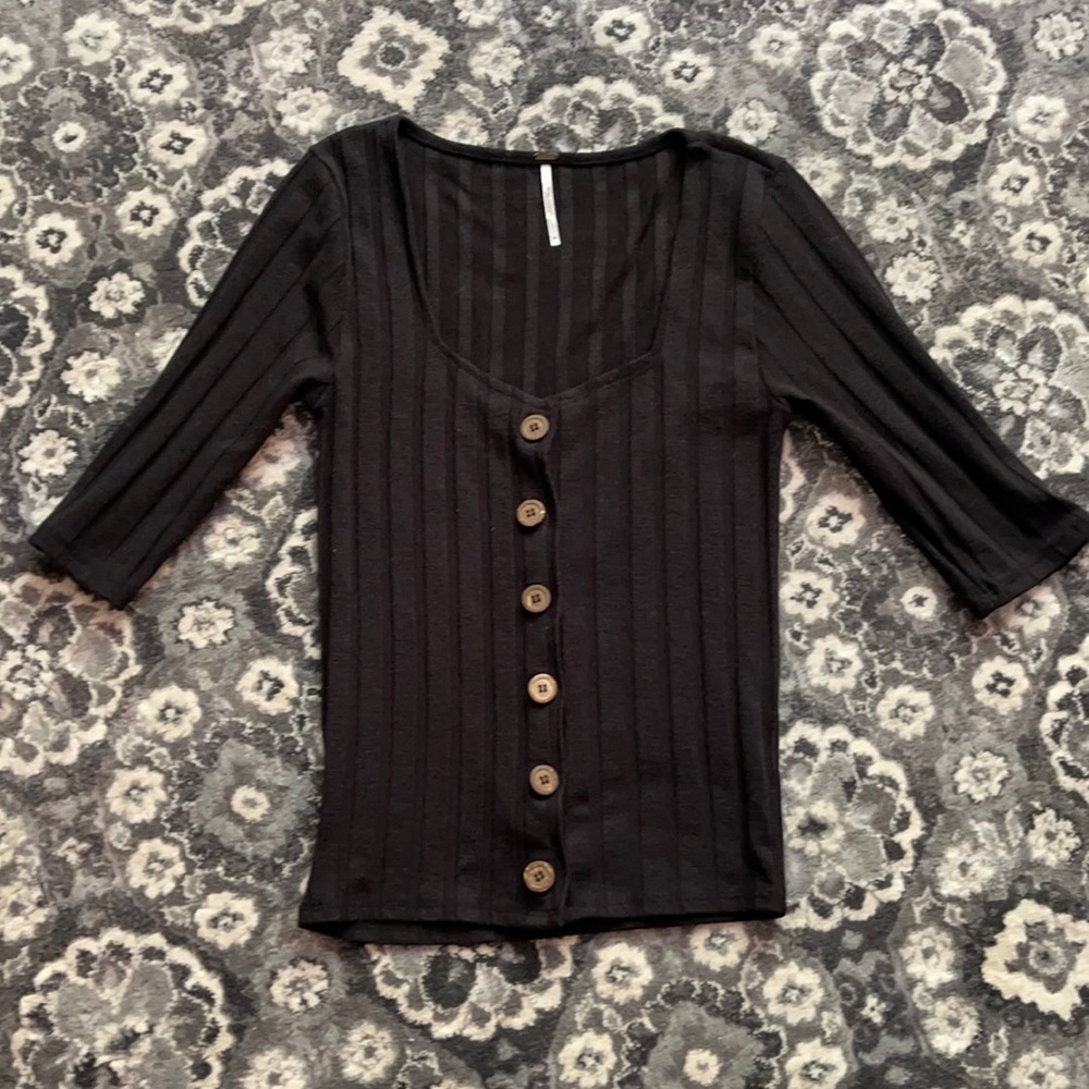 Free People Light-weight ribbed Cardigan